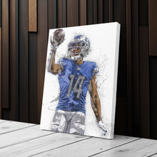 Load image into Gallery viewer, Amon-Ra St. Brown Canvas Art – Detroit Lions Wall Decor
