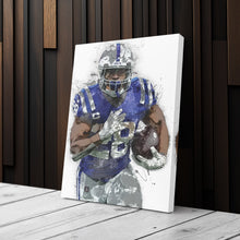 Load image into Gallery viewer, Jonathan Taylor Canvas Art – Indianapolis Colts Wall Decor

