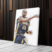 Load image into Gallery viewer, Reggie Miller Canvas Art – Indiana Pacers Wall Decor
