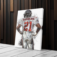 Load image into Gallery viewer, Deion Sanders Canvas Art – Atlanta Falcons Wall Decor
