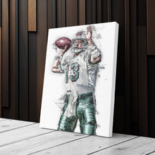 Load image into Gallery viewer, Dan Marino Canvas Art – Miami Dolphins Wall Decor
