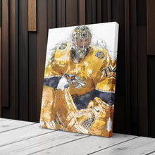 Load image into Gallery viewer, Juuse Saros Canvas Art – Nashville Predators Wall Decor
