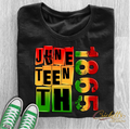 Juneteenth 1865 Block Design Shirt
