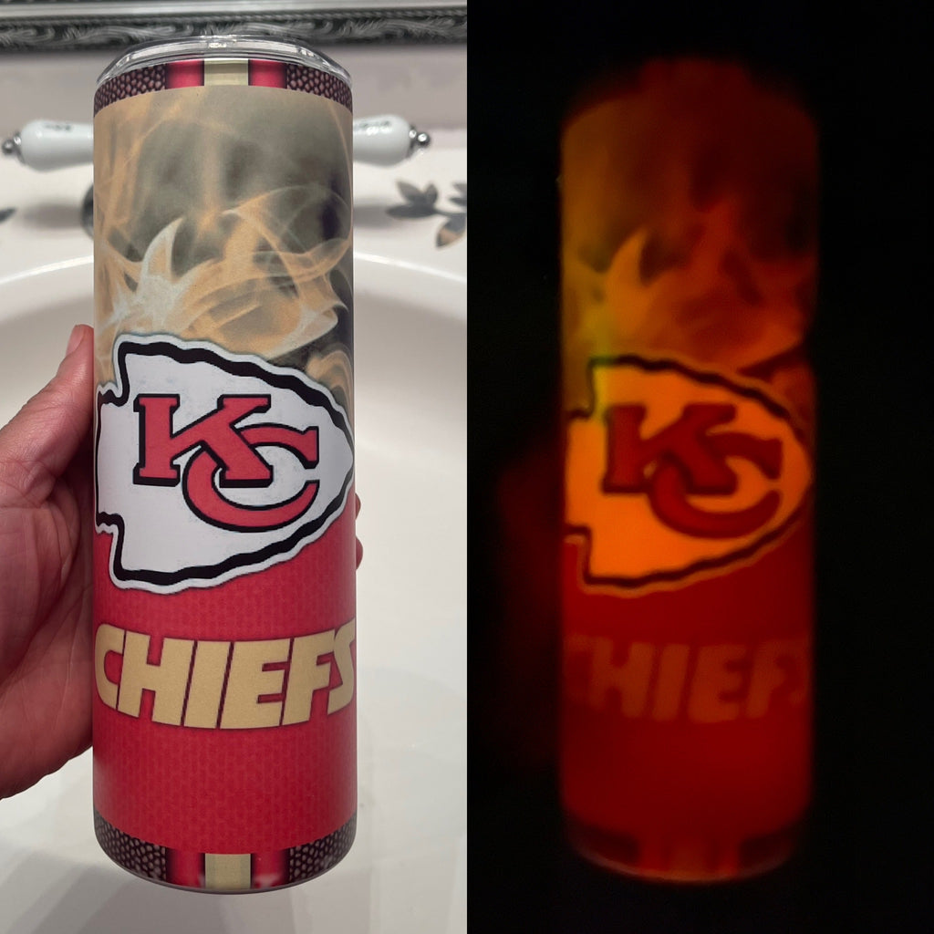 20oz Custom Glow Skinny Tumbler
