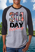 314 Day Errday — STL Pride Raglan Shirt
