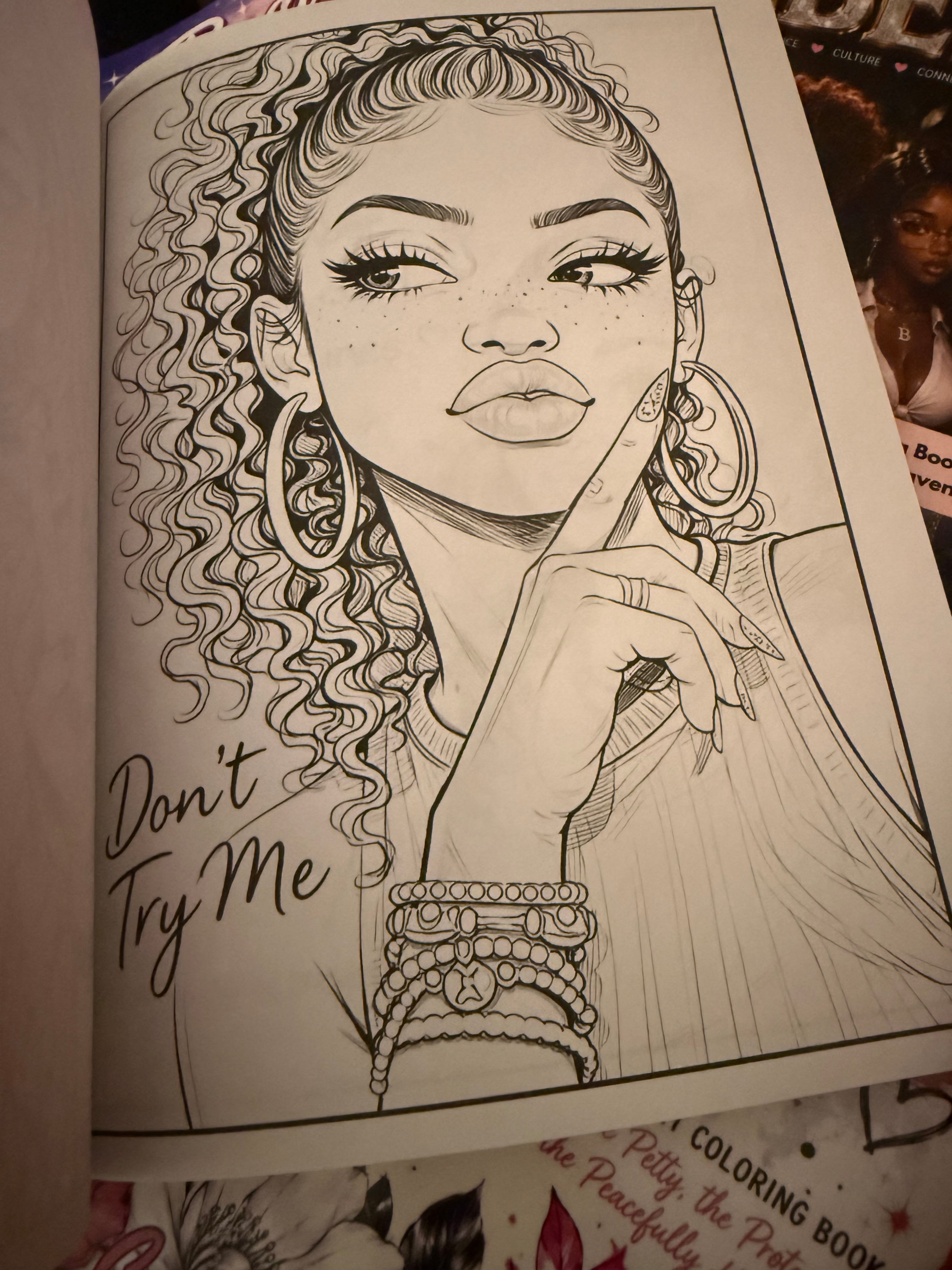 Hey, Girl, Hey!: Vol. 1: Face Card Never Declining Coloring Book
