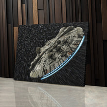 Load image into Gallery viewer, Millennium Falcon Canvas Art - Star Wars Wall Decor Framed Print
