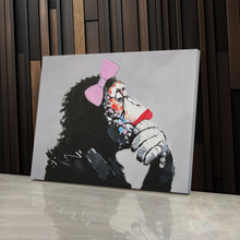Load image into Gallery viewer, Banksy Female DJ Canvas – Street Art for Modern Wall Decor
