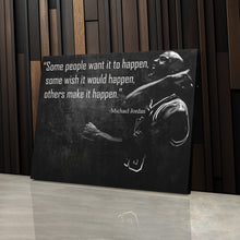 Load image into Gallery viewer, Michael Jordan Quote Canvas – Black &amp; White Chicago Bulls Wall Art Gift for Sports Fans
