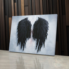 Load image into Gallery viewer, Banksy Angel Wings Canvas – Urban Street Art for Home Decor
