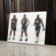 Load image into Gallery viewer, Kawhi Leonard, Paul George &amp; James Harden Canvas Art - LA Clippers Wall Decor
