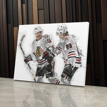 Load image into Gallery viewer, Alex DeBrincat &amp; Patrick Kane Canvas Art – Detroit Red Wings Wall Decor
