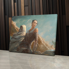 Load image into Gallery viewer, Luke &amp; Rey Skywalker Artwork - Star Wars Canvas Wall Art Decor
