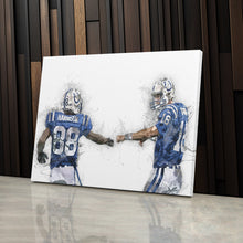 Load image into Gallery viewer, Peyton Manning &amp; Marvin Harrison Canvas Art – Indianapolis Colts Wall Decor
