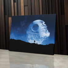 Load image into Gallery viewer, Death Star Poster Star Wars Movie Canvas Wall Art Decor - Galactic Wall Art
