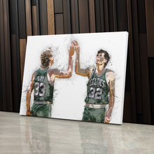Load image into Gallery viewer, Larry Bird &amp; Kevin McHale Canvas Art – Boston Celtics Wall Decor
