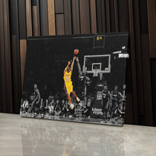 Load image into Gallery viewer, Kobe Bryant Lakers Buzzer Beater vs Miami Heat Canvas Wall Art Decor - NBA Iconic Art
