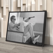 Load image into Gallery viewer, Steve McQueen&#39;s Revolver Canvas Art - Classic Movie Wall Decor Print
