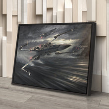 Load image into Gallery viewer, Star Wars Episode The Force Awakens X-Wing Canvas Art - Movie Decor
