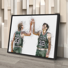 Load image into Gallery viewer, Larry Bird &amp; Kevin McHale Canvas Art – Boston Celtics Wall Decor
