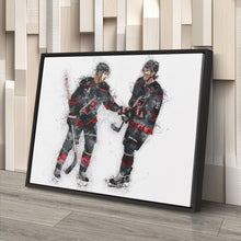 Load image into Gallery viewer, Sebastian Aho &amp; Andrei Svechnikov Canvas Art – Carolina Hurricanes Wall Decor
