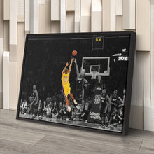 Load image into Gallery viewer, Kobe Bryant Lakers Buzzer Beater vs Miami Heat Canvas Wall Art Decor - NBA Iconic Art
