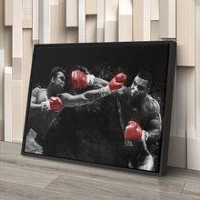 Load image into Gallery viewer, Mike Tyson vs Muhammad Ali Canvas Art – Boxing Legends Wall Decor
