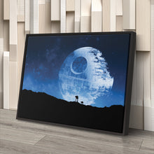 Load image into Gallery viewer, Death Star Poster Star Wars Movie Canvas Wall Art Decor - Galactic Wall Art
