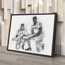 Load image into Gallery viewer, Willie Mays &amp; Willie McCovey Canvas Art – San Francisco Giants Wall Decor
