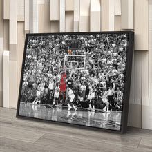 Load image into Gallery viewer, Michael Jordan The Last Shot Canvas Print – Chicago Bulls Basketball Wall Art Decor
