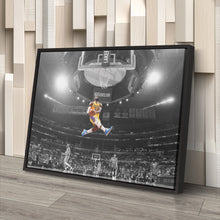 Load image into Gallery viewer, LeBron James Canvas Art – Slam Dunk Lakers Wall Decor
