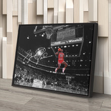 Load image into Gallery viewer, Michael Jordan Autographed Canvas – Slam Dunk Chicago Bulls Wall Art
