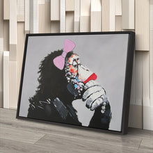 Load image into Gallery viewer, Banksy Female DJ Canvas – Street Art for Modern Wall Decor
