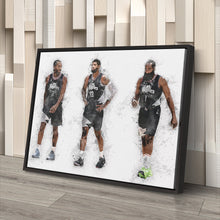 Load image into Gallery viewer, Kawhi Leonard, Paul George &amp; James Harden Canvas Art - LA Clippers Wall Decor
