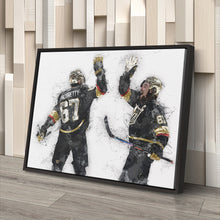 Load image into Gallery viewer, Max Pacioretty &amp; Mark Stone Canvas Art – Vegas Golden Knights Wall Decor
