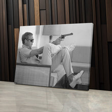 Load image into Gallery viewer, Steve McQueen&#39;s Revolver Canvas Art - Classic Movie Wall Decor Print
