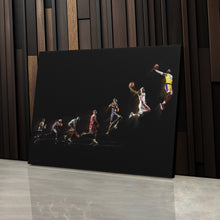 Load image into Gallery viewer, LeBron James Canvas Art – Lakers Evolution Wall Decor
