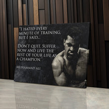 Load image into Gallery viewer, Muhammad Ali Quote Canvas Art – Boxing Wall Decor

