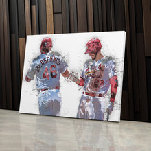 Load image into Gallery viewer, Paul Goldschmidt &amp; Nolan Arenado Canvas Art – St. Louis Cardinals Wall Decor
