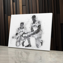 Load image into Gallery viewer, Willie Mays &amp; Willie McCovey Canvas Art – San Francisco Giants Wall Decor
