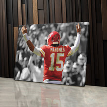 Load image into Gallery viewer, Patrick Mahomes Canvas Art – Touchdown NFL Wall Decor

