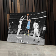 Load image into Gallery viewer, Tyler Herro Canvas Art – Clutch Shot Basketball Decor
