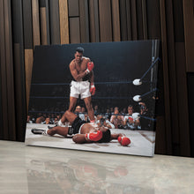 Load image into Gallery viewer, Muhammad Ali vs Sonny Liston Canvas – Phantom Punch Boxing Wall Art
