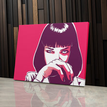 Load image into Gallery viewer, Pulp Fiction Canvas Art – Uma Thurman Movie Wall Decor
