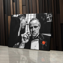 Load image into Gallery viewer, The Godfather Canvas Art – Black &amp; White Wall Decor
