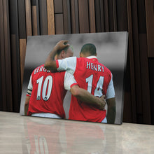 Load image into Gallery viewer, Henry &amp; Bergkamp Canvas – Arsenal Legends Wall Art Decor
