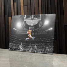 Load image into Gallery viewer, LeBron James Canvas Art – Slam Dunk Lakers Wall Decor
