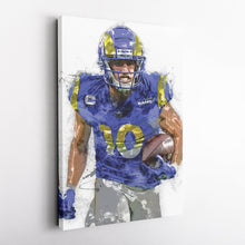 Load image into Gallery viewer, Cooper Kupp Canvas Art – Los Angeles Rams Wall Decor
