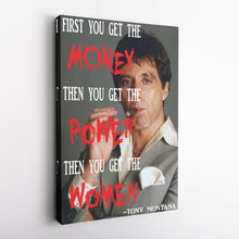 Load image into Gallery viewer, Scarface Quote Canvas Art – Tony Montana Wall Decor
