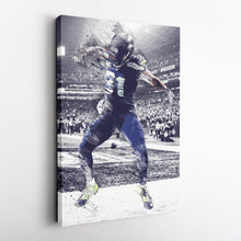 Load image into Gallery viewer, Kam Chancellor Canvas Art – Seahawks Celebration Decor
